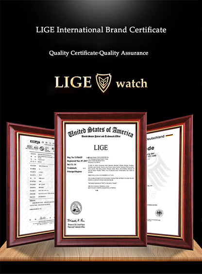 LIGE Roulette Dial Men’s Watch – A Bold Spin on Everyday Style