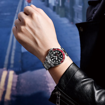 PAGANI DESIGN V3 Version GMT Watches Men's Luxury Sapphire Automatic Mechanical Watch 40MM Stainless Steel Waterproof Watch