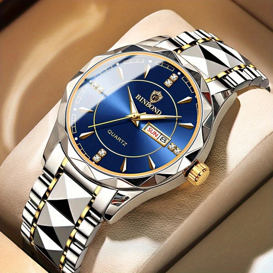 BINBOND Top Brand Luxury Fashion Watch Men Waterproof Week Date Clock Sport Watch Men Quartz Wristwatch