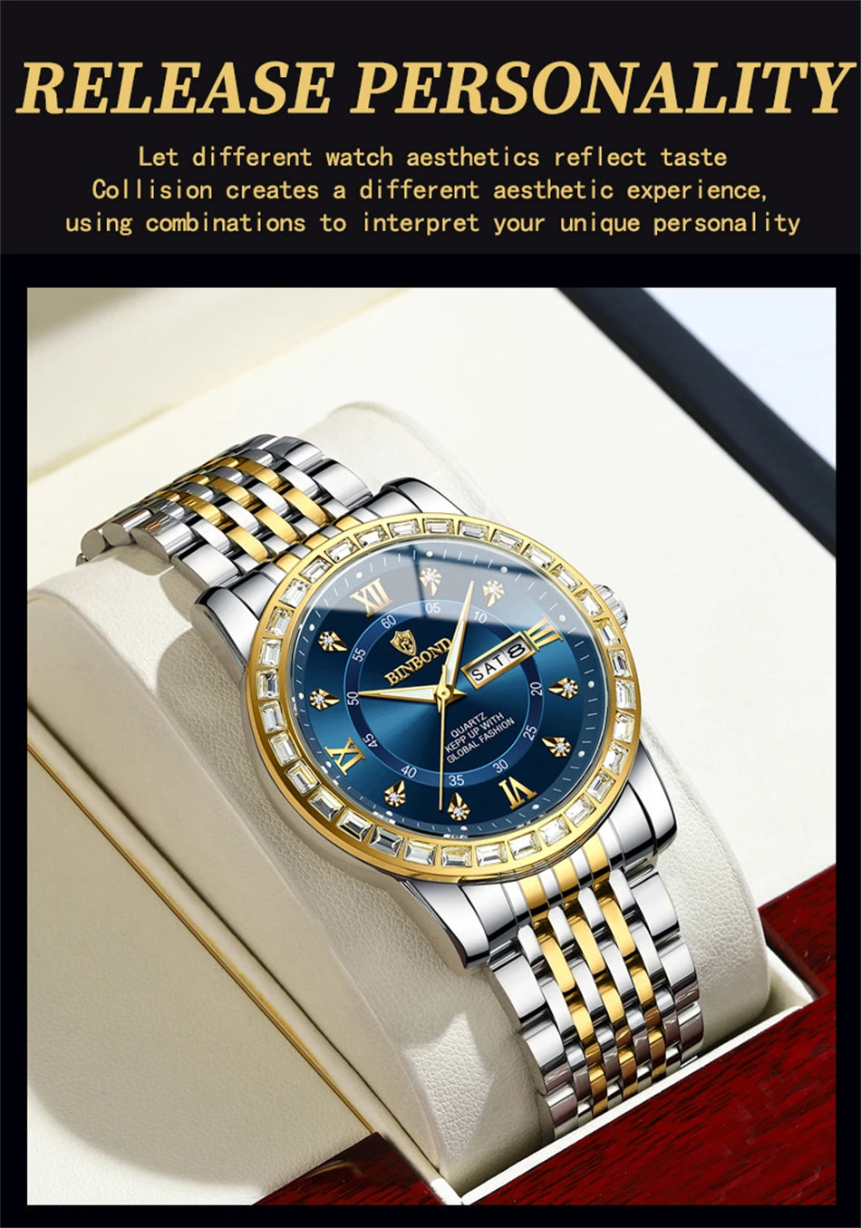 BINBOND Men’s Quartz Watch – Style Meets Everyday Performance