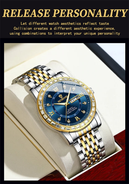 BINBOND Men’s Quartz Watch – Style Meets Everyday Performance