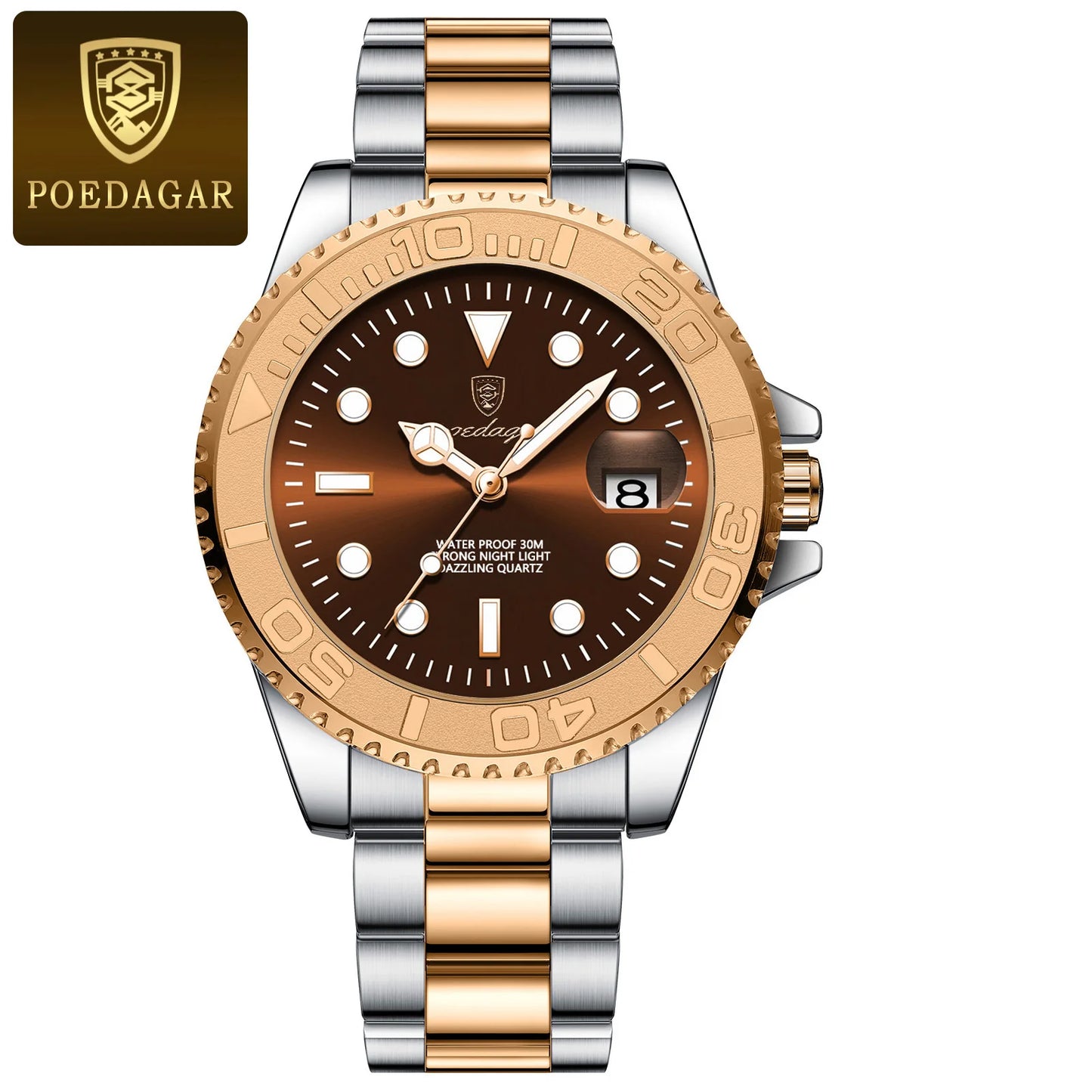 POEDAGAR Men’s Luxury Quartz Watch – Strength in Every Second