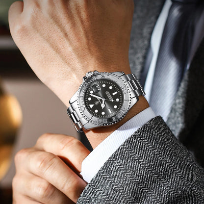 POEDAGAR Men’s Luxury Quartz Watch – Strength in Every Second