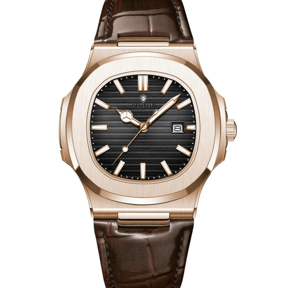 Men’s Rose Gold Quartz Watch – Effortless Style, Everyday Luxury