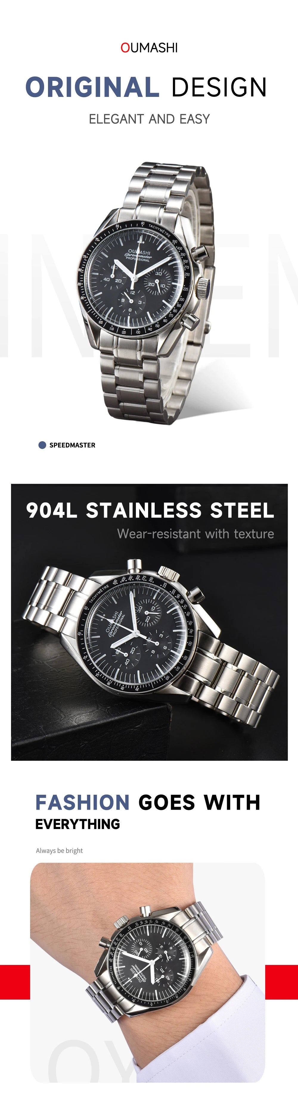 40mm VK63 Chronograph Watch – Precision Engineering Meets Iconic Style