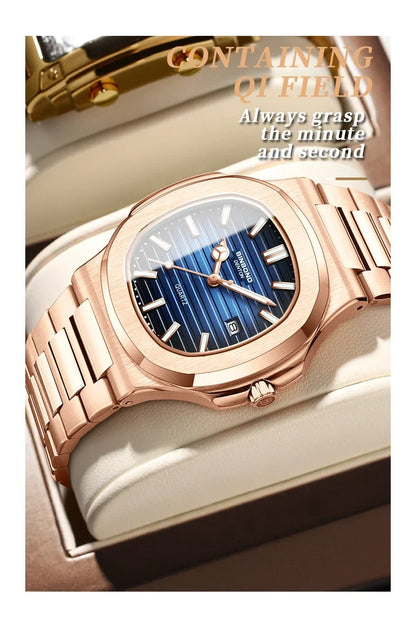 Men’s Rose Gold Quartz Watch – Effortless Style, Everyday Luxury