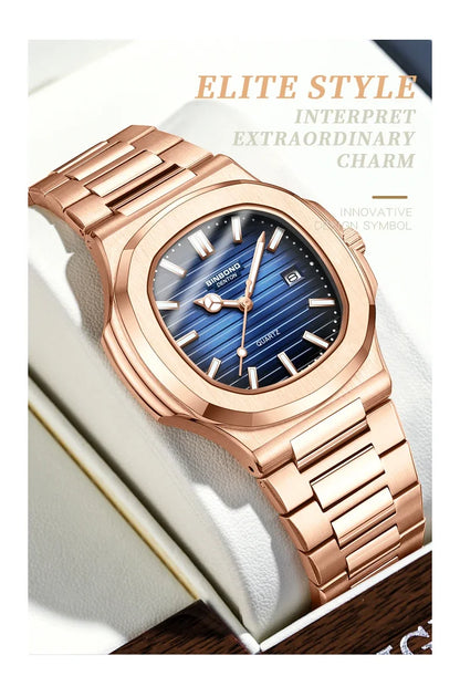 Men’s Rose Gold Quartz Watch – Effortless Style, Everyday Luxury