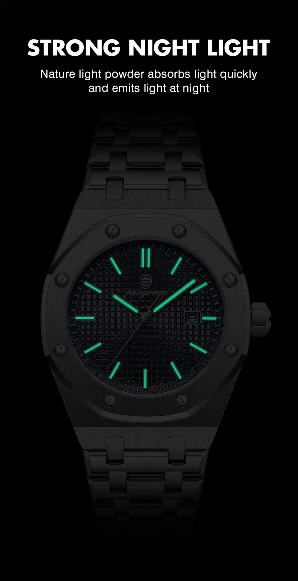 PAAZOMU Men’s Luxury Business Watch – Strength Meets Sophistication