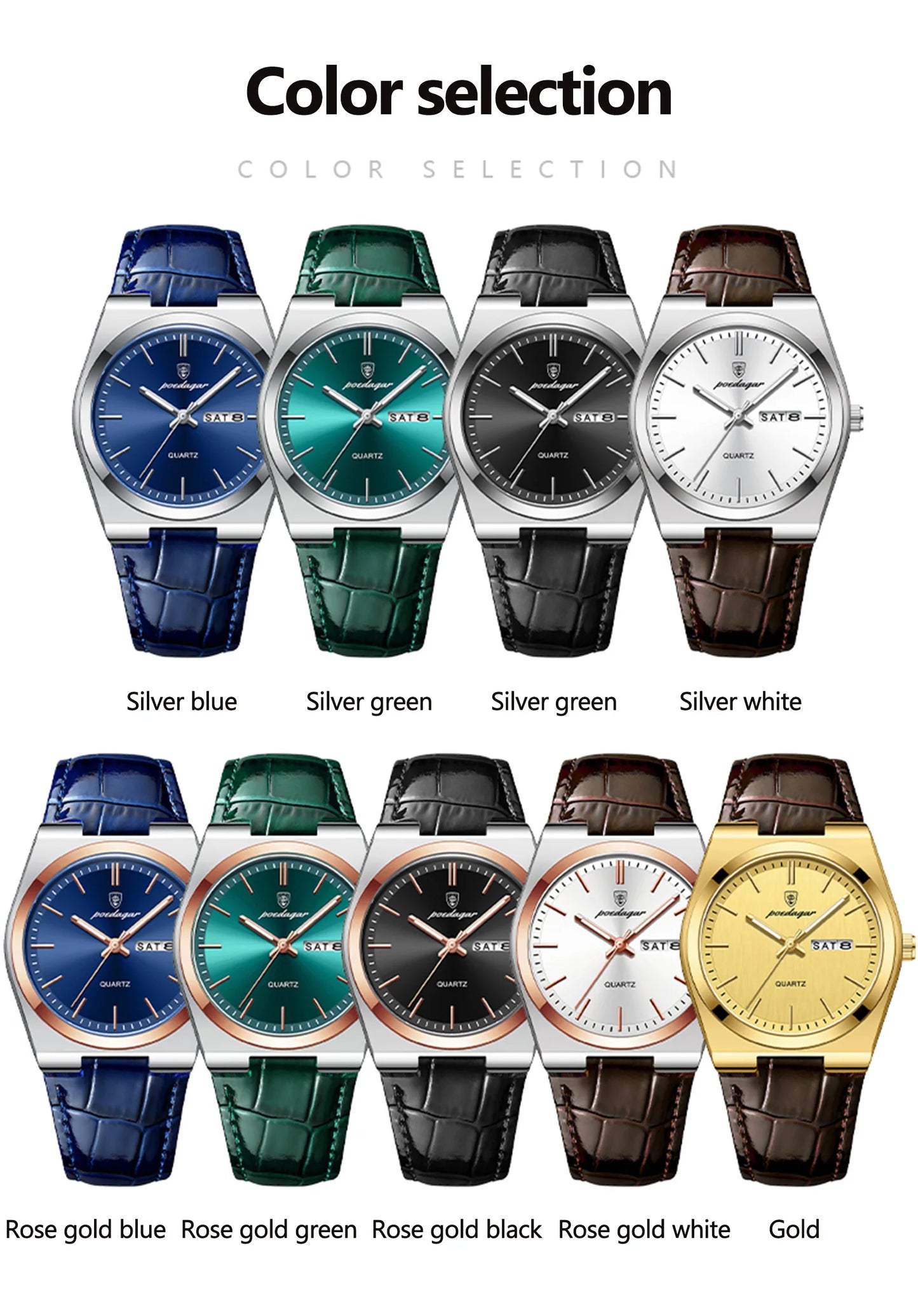 POEDAGAR Men’s Luxury Quartz Watch – Classic Elegance for Everyday Confidence
